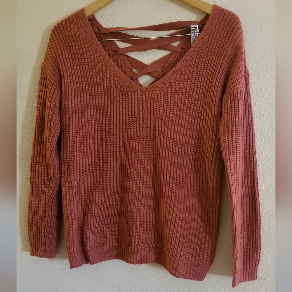 Pink Rose womens knit sweater size s